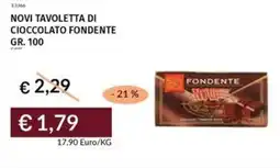 Prezzemolo e Vitale Novi tavoletta di cioccolato fondente offerta
