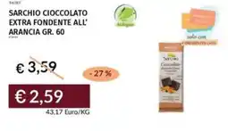 Prezzemolo e Vitale Sarchio cioccolato extra fondente all' arancia offerta