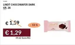Prezzemolo e Vitale Lindt chocowafer dark offerta