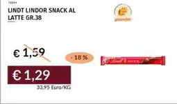 Prezzemolo e Vitale Lindt lindor snack al latte offerta