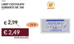 Prezzemolo e Vitale Lindt cioccolato fondente offerta