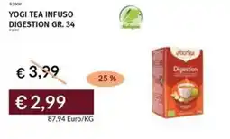 Prezzemolo e Vitale Yogi tea infuso digestion offerta