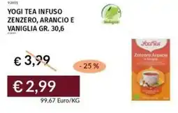 Prezzemolo e Vitale Yogi tea infuso zenzero, arancio e vaniglia offerta