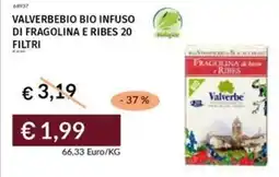 Prezzemolo e Vitale Valverbebio bio infuso di fragolina e ribes 20 filtri offerta