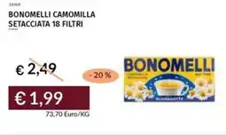 Prezzemolo e Vitale Bonomelli camomilla setacciata 18 filtri offerta
