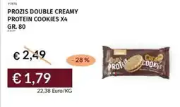 Prezzemolo e Vitale Prozis double creamy protein cookies x4 offerta