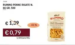 Prezzemolo e Vitale Rummo penne rigate N.66 offerta