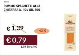 Prezzemolo e Vitale Rummo spaghetti alla chitarra N. 104 offerta