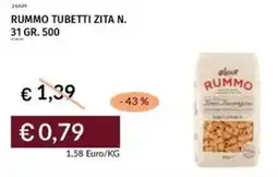 Prezzemolo e Vitale Rummo tubetti zita N.31 offerta
