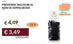 Prezzemolo e Vitale Pressenda tagliolini al nero di seppia offerta