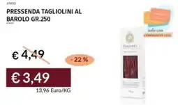 Prezzemolo e Vitale Pressenda tagliolini al barolo offerta