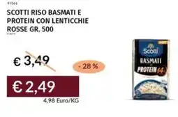 Prezzemolo e Vitale Scotti riso basmati e protein con lenticchie rosse offerta