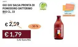 Prezzemolo e Vitale Giu giu salsa pronta di pomodoro datterino bio offerta