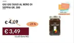 Prezzemolo e Vitale Giu giu sugo al nero di seppia offerta
