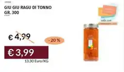 Prezzemolo e Vitale Giu giu ragu di tonno offerta
