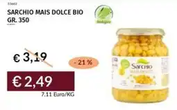 Prezzemolo e Vitale Sarchio mais dolce bio offerta