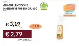 Prezzemolo e Vitale Giu giu lenticchie mignon verdi bio offerta