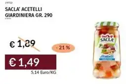 Prezzemolo e Vitale Sacla' acetelli giardiniera offerta