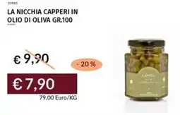 Prezzemolo e Vitale La nicchia capperi in olio di oliva offerta