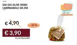 Prezzemolo e Vitale Giu giu olive verdi campagnole offerta