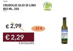Prezzemolo e Vitale Crudolio olio di lino bio offerta