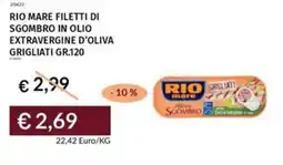 Prezzemolo e Vitale Rio mare filetti di sgombro in olio extravergine d'oliva grigliati offerta