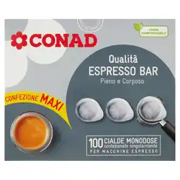 Spazio Conad CAFFÈ QUALITÀ ESPRESSO BAR CONAD offerta