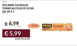 Prezzemolo e Vitale Rio mare filodolio tonno all'olio di oliva offerta