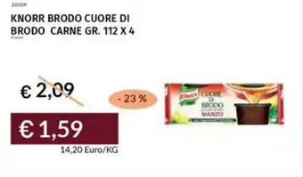 Prezzemolo e Vitale Knorr brodo cuore di brodo carne offerta