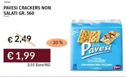 Prezzemolo e Vitale Pavesi crackers non salati offerta