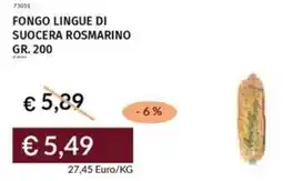 Prezzemolo e Vitale Fongo lingue di suocera rosmarino offerta
