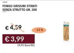 Prezzemolo e Vitale Fongo grissini stirati senza strutto offerta