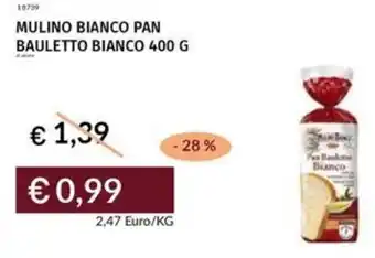 Prezzemolo e Vitale Mulino bianco pan bauletto bianco offerta