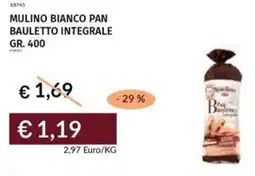 Prezzemolo e Vitale Mulino bianco pan bauletto integrale offerta