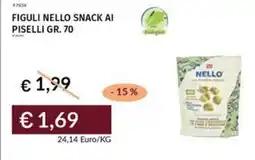 Prezzemolo e Vitale Figuli nello snack ai piselli offerta