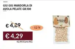 Prezzemolo e Vitale Giu giu mandorla di avola pelate offerta