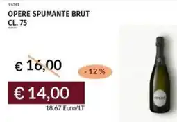 Prezzemolo e Vitale Opere spumante brut offerta