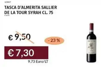 Prezzemolo e Vitale Tasca d'almerita sallier de la tour syrah offerta