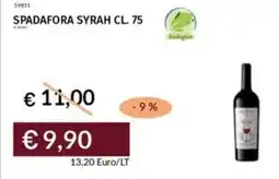 Prezzemolo e Vitale Spadafora syrah offerta