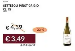 Prezzemolo e Vitale Settesoli pinot grigio offerta