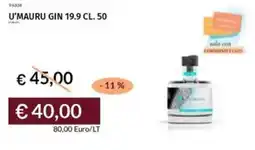 Prezzemolo e Vitale U'mauru gin 19.99 offerta
