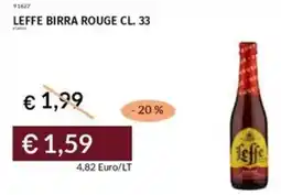 Prezzemolo e Vitale Leffe birra rouge offerta