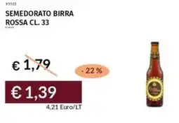 Prezzemolo e Vitale Semedorato birra rossa offerta