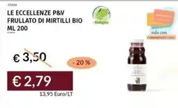 Prezzemolo e Vitale Le eccellenze p&v frullato di mirtilli bio offerta