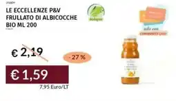 Prezzemolo e Vitale Le eccellenze p&v frullato di albicocche bio offerta
