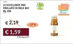 Prezzemolo e Vitale Le eccellenze p&v frullato di mele bio offerta