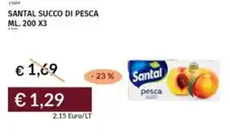 Prezzemolo e Vitale Santal succo di pesca offerta