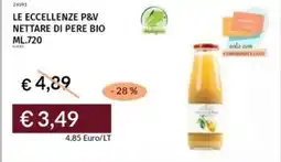 Prezzemolo e Vitale Le eccellenze p&v nettare di pere bio offerta