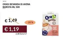Prezzemolo e Vitale Orasi bevanda di avena barista offerta