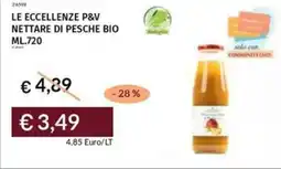 Prezzemolo e Vitale Le eccellenze p&v nettare di pesche bio offerta